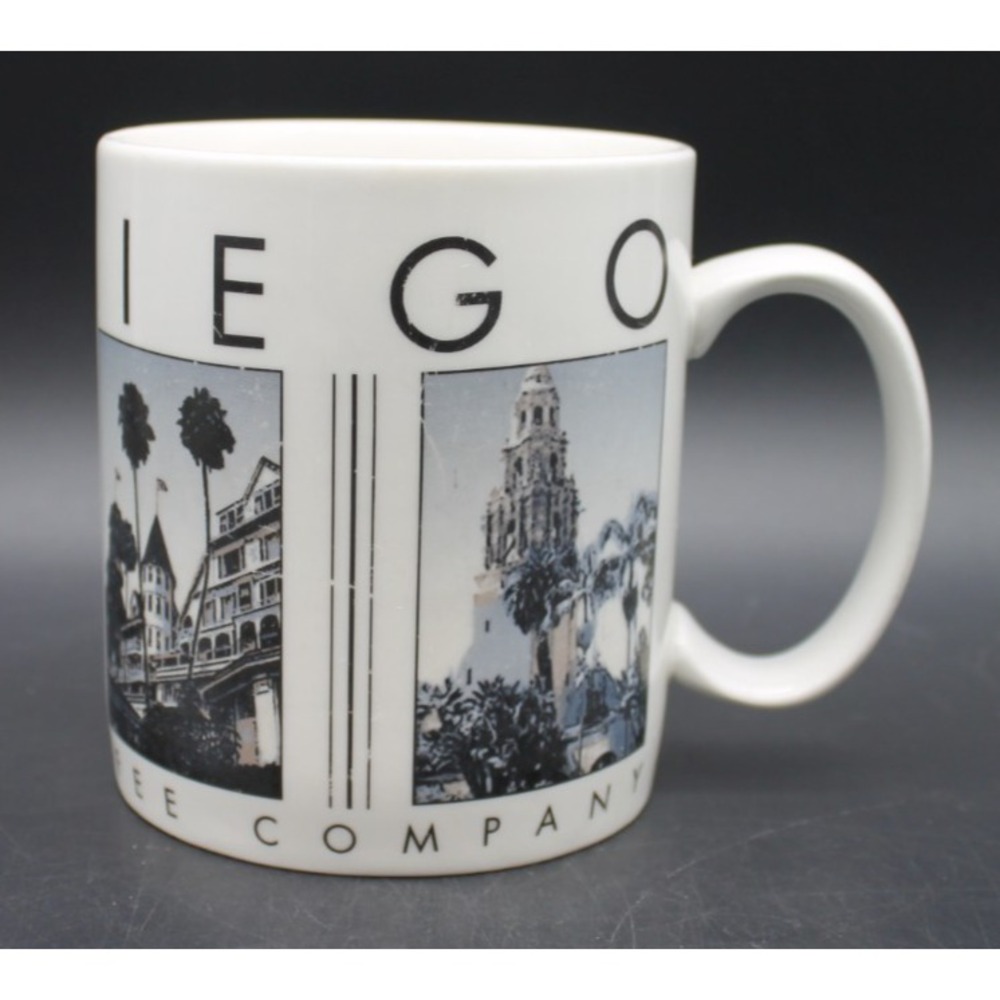 Starbucks San Diego City Scenes Series 2003 Black White Photos Landmarks Mug Cup